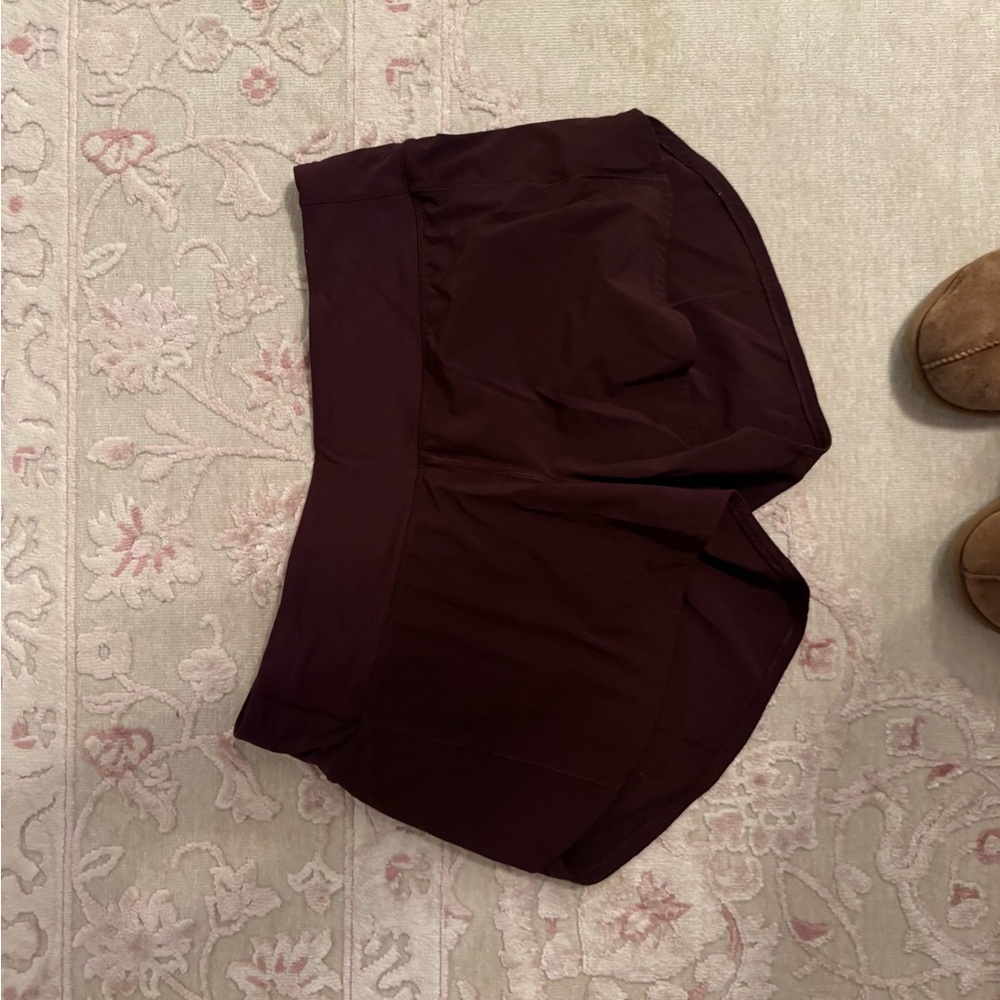 Lululemon Athletica Maroon Speed up Shorts